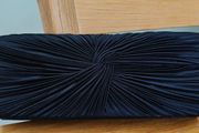Ladies Navy Clutch Evening  / Purse Handbag With Detachable Chain Strap