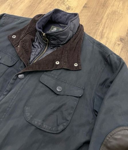Barbour Ogston Wax Jacket Navy