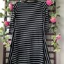 tunic Zara black & white tunic top asymmetrical style small Image 7