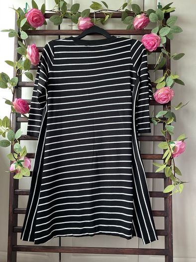 tunic Zara black & white tunic top asymmetrical style small
