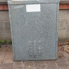 Firebird external oil boiler with housing.