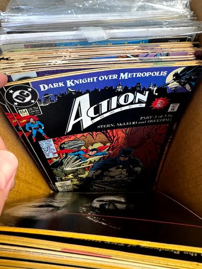 DC Long Comic Box w 250 comics for Sale (2)
