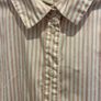 Ladies pink and white striped shirt Image 3
