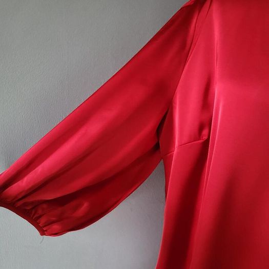 CurveWow red satin shift dress, Size 18, BNWT