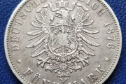 Germany 1876 Prussia 5 Mark - William I Silver coin
