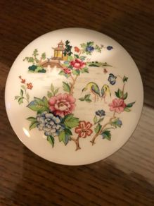 Vintage Crown Fine Bone China Trinket Box