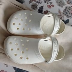 white ladies Crocs
