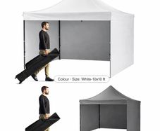 Gazebo Pop-Up Canopy Tent 10x10 ft with Sidewalls