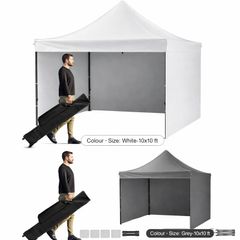 Gazebo Pop-Up Canopy Tent 10x10 ft with Sidewalls