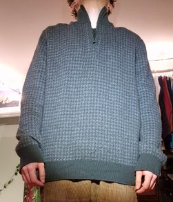 Jaeger Wool & Cashmere Half-Zip Sweater