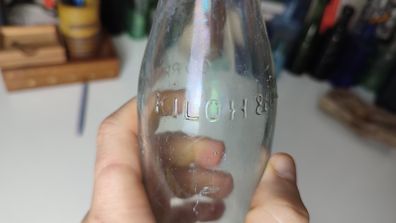 127 - Vintage Cork City Kiloh Clear Glass Lemonade Soda Kali Seltzer Water Embossed Lettering Decorative Collectible Bottle