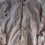 Octobre Editions Mens Large Striped Linen Blend Shirt Image 8