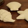Vintage glazed ceramic shells x 3 Image 2