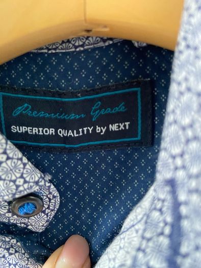 Next navy patterned long sleeve shirt 3-4 years