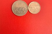 1982 &amp; 1992 Irish 5p