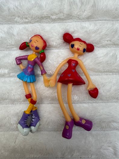 Bendi Dolls Picket Sized Pals Lot Of Two Red Haired dolls Heart Used Please see pictures