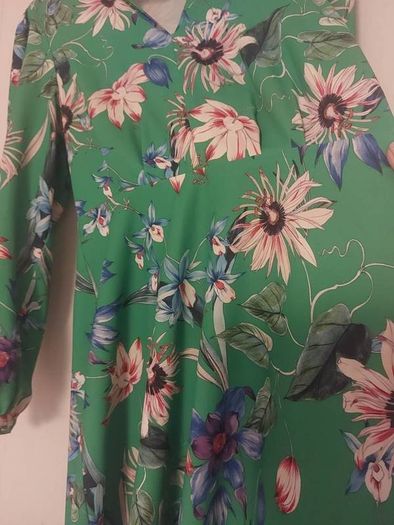 Green Floral Dress