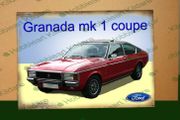 Ford Granada Coupe mk 1 classic car tin metal sign