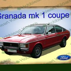 Ford Granada Coupe mk 1 classic car tin metal sign