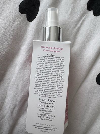 Holos super natural activity - AHA deep cleansing cream / masque
