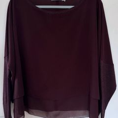 Mint Velvet layered poncho blouse