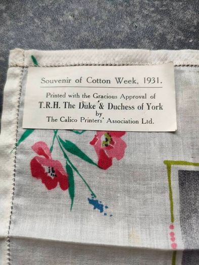 1931 H.R.H Elizabeth Hankerchief