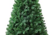 6ft Artificial Christmas Tree 900 Tips Bushy Xmas Tree with Fire Retardant PVC Tips and Metal Stand