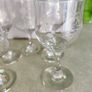 Duiske Irish Set Of 5 Crystal Wine Glasses Vine Vintage Handcut Glass Image 3