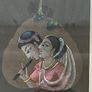 Framed Vintage Indian Peepal Leaf Paintings Image 6