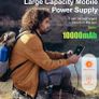 10000mAh Solar Portable Power Bank with Hand Crank Generator, SOS Distress Signal Light & Dual Super Bright Flashlights Image 4