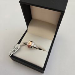 Brand New 925 Silver & 9ct Gold Ring