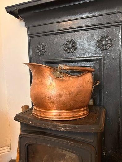 copper coal bucket