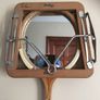 Upcycled Vintage Squash Racket into Mirror, Badminton, Tennis Image 3