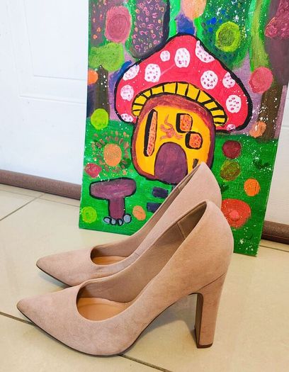 Light Pink Suede High Heels New Look