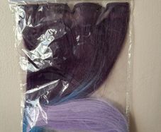 Purple Faux Hair extensions