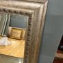 Brushed Silver wood framed mirror for Hallway Image 2