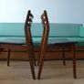 A pair of mid-century teak Danish dining chairs Image 5