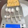 Solid silver 800 German antique spoon set Image 3