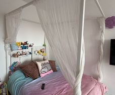 IKEA Small double 4 post bed