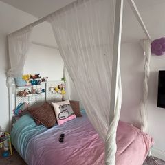 IKEA Small double 4 post bed