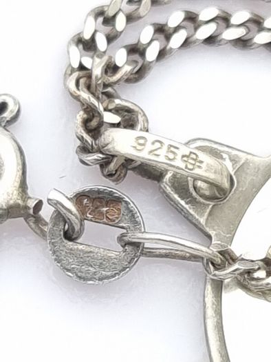 Vintage 925 Sterling Silver St Christopher Necklace