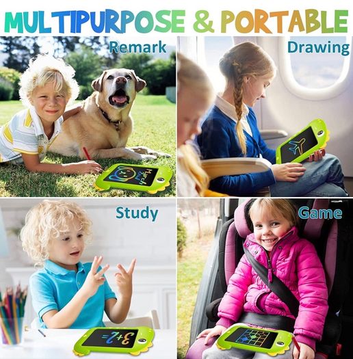LCD Writing Tablet Kids Toys - 8.5inch Doodle Scribbler Board Electronic Drawing Tablets Learning Educational Dinosaur Toys Birthday Gifts for 3 4 5 6 7 8 Years Old Boys Girls Kids Toddlers