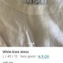 White linen dress size 12 Image 4