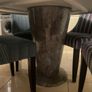 Grey marble dining table Image 6