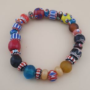 Vintage Venetian Stylr Mix Glass Beads Bracelet