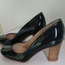 Xaira Black Patent Leather Block Heels Size UK1 EU34 New With Box Shoes CAN POST Image 3