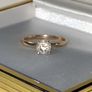Vintage 14ct Gold 'Queen' Solitaire Image 7