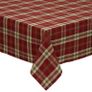 DII Christmas plaid , 4-6 seats  Tablecloth  for Holiday, Family Gatherings, & Christmas Dinner, 100% Cotton , Campfire style  132.1cm (L) x 132.1cm (W ) (52 x 52 in) Image 2