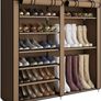 Shoe Rack Shoe Storage Boot Style Hode up to 27 Pairs Shoes With Non-woven Fabric Cover,Grey MULTIPLE COLOURS AVAILABLE (FREE POSTAGE) Image 2