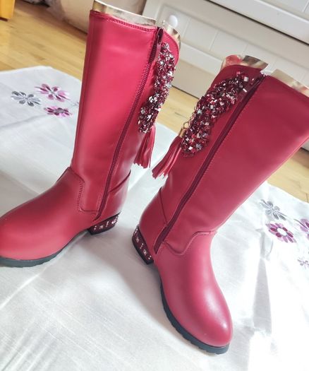 Beautiful Red Girl's Winter Boots (New)
